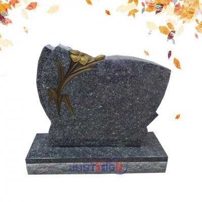 1.Customized Flower Carving Tombstone Wholesale