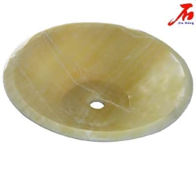 Polished Semicircular Marble Wash Basin