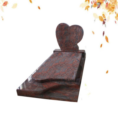 Heart Shaped Granite Pink Tombstone Wholesale