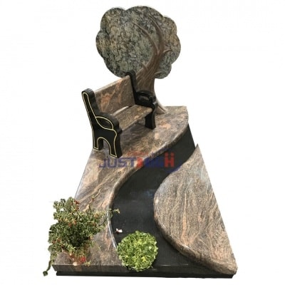 Good price of tree carving monument headstone with great price