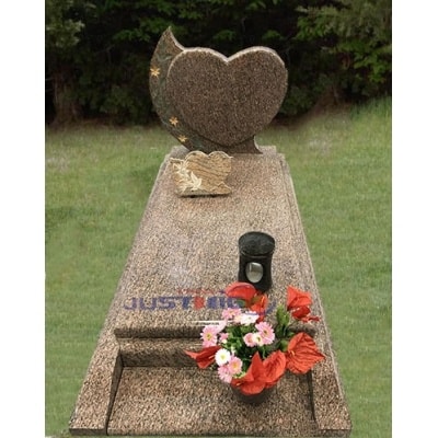 Wholesale China Granite Heart Shaped Cemetery Headstone