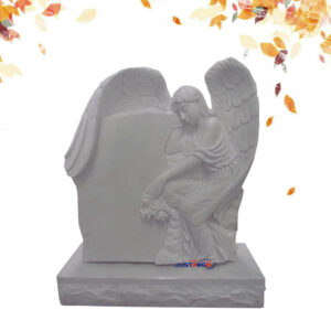 Customized angel marble tombstone