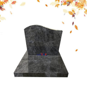 356-1 Bahama Blue Granite Cemetery Headstone