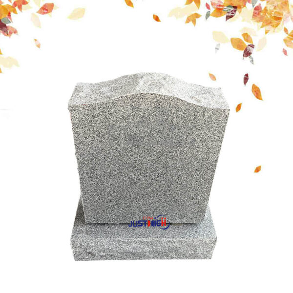 simple upright granite headstone