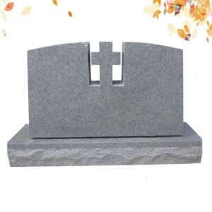 Gray Granite Cross Tombstones