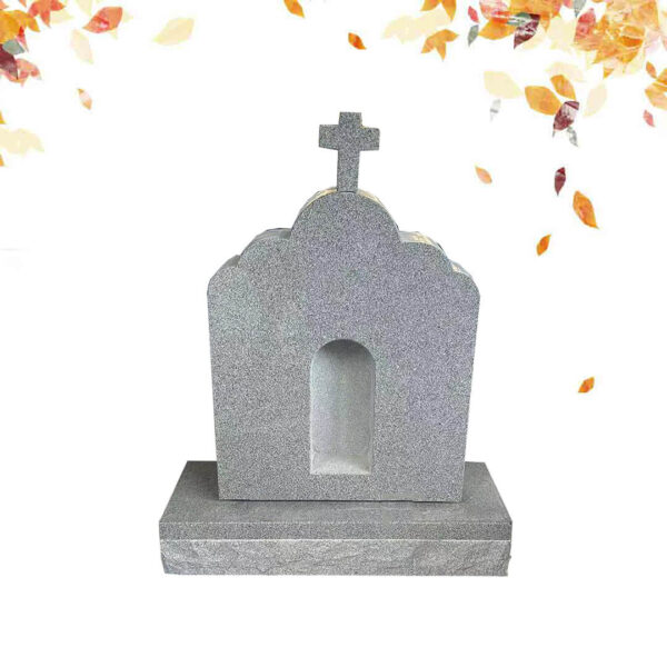 cross shape granie headstone
