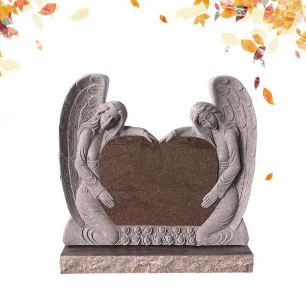 doblue angel granite headstone