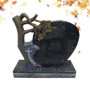 trunk shape granite headstone