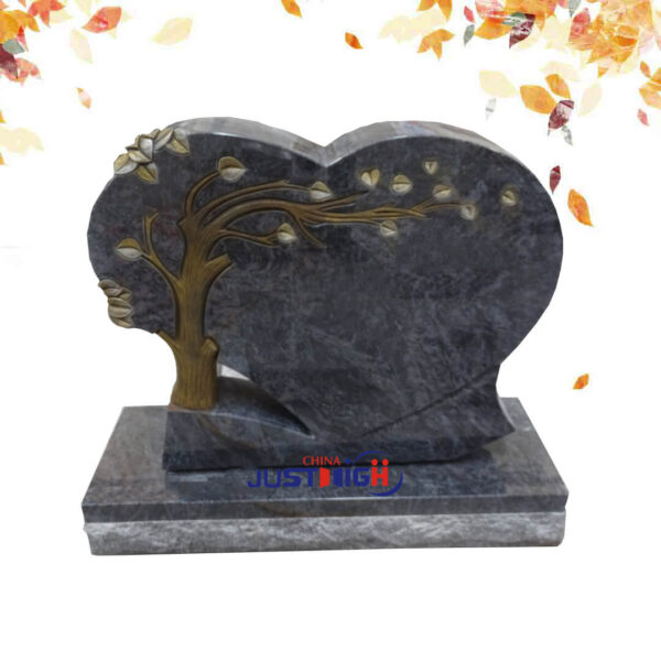 trunk shape heart shape headstone supplier