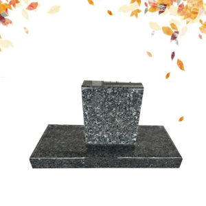 blue pear simple granite headstone design