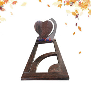 Romantic Red cemetery monument