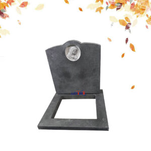 South Africa Black honed headstone