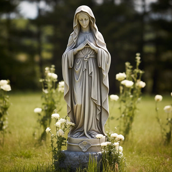 Catholic_HeadstoneCrossVirgin_Mar