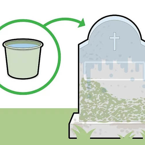 How do you make a gravestone look new again