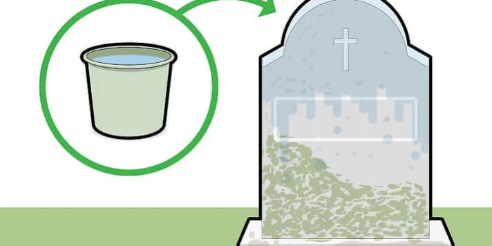 How do you make a gravestone look new again