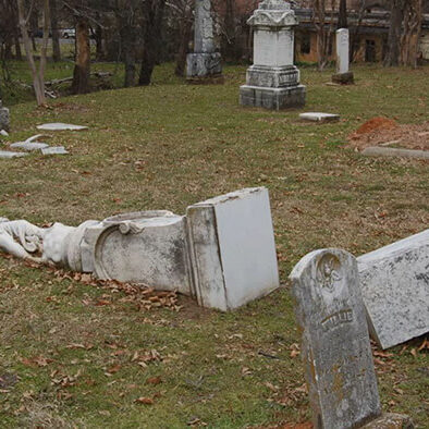 Why do gravestones fall over