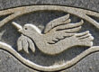 dove on the headstone