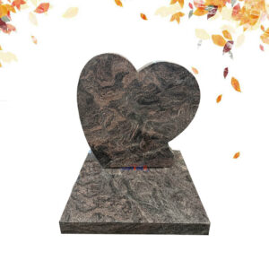 Paradiso granite heart shape headdstone
