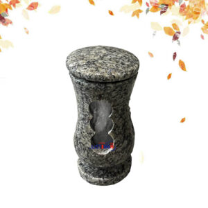 grey granite Cemetery Lanterns