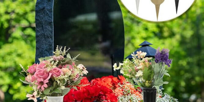 jiahengstone istall the memorial granite vase