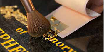 Lettering paint for headstone