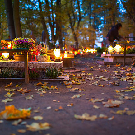 cemetery granite memorial lantern