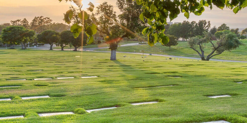 flat headstone cemetery