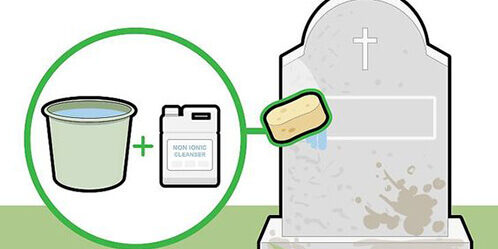 how clean headstone