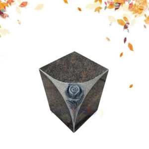 himalay blue granite flower memorial vase