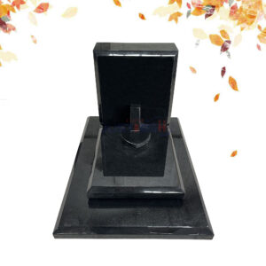 india black granite heart shape tombstone