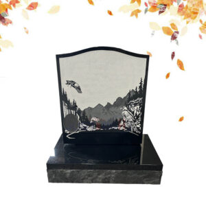 Canadian Headstones with Eagle Engraving