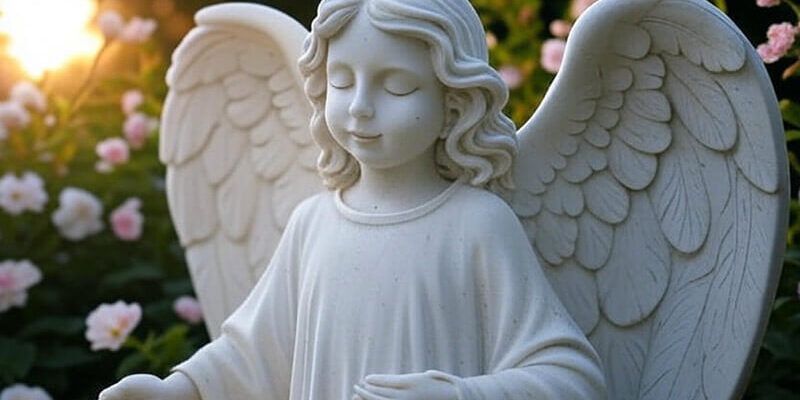 What does an angle on top of a grave mean What does an angle on top of a grave mean