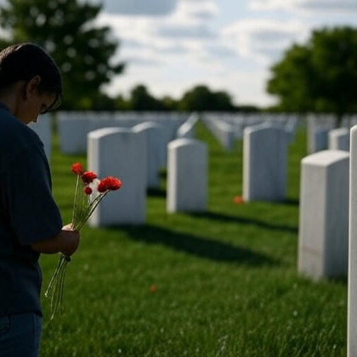 What is the history and meaning behind placing flowers on graves during Memorial Day3