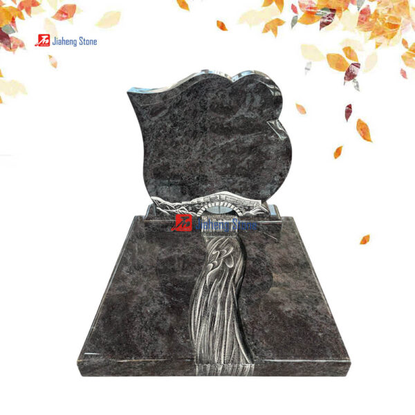 bahama blue granite headstone