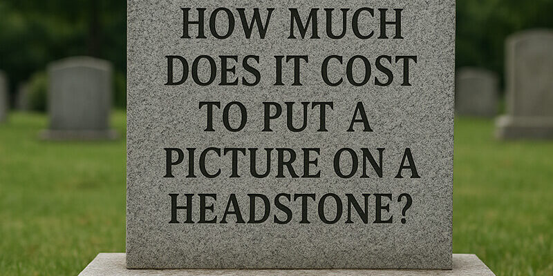 How much does it cost to put a picture on a headstone How much does it cost to put a picture on a headstone