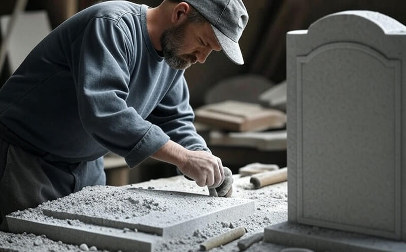 What profession makes tombstones