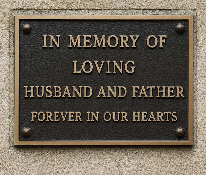 Can you put up a memorial plaque anywhere