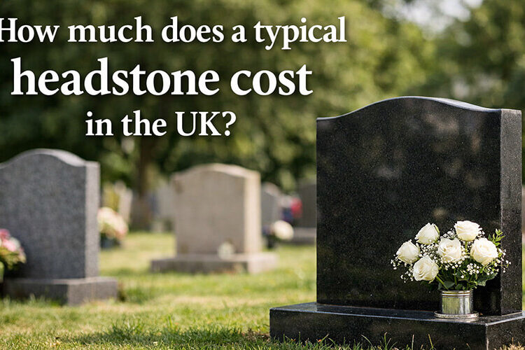 How much does a typical headstone cost in the UK