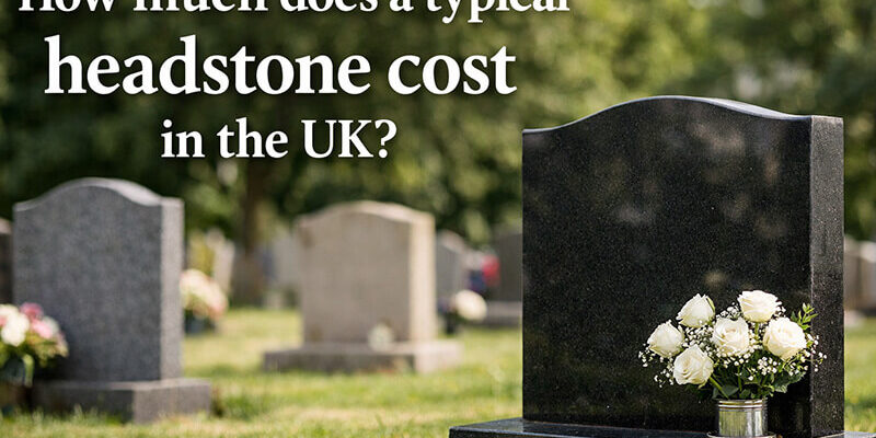 How much does a typical headstone cost in the UK