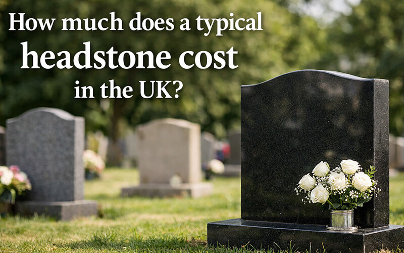 How much does a typical headstone cost in the UK