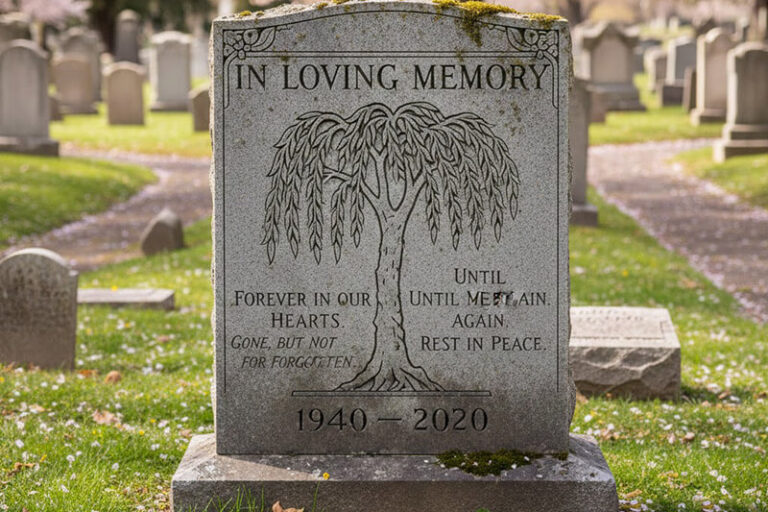 What are some meaningful short tombstone quotes
