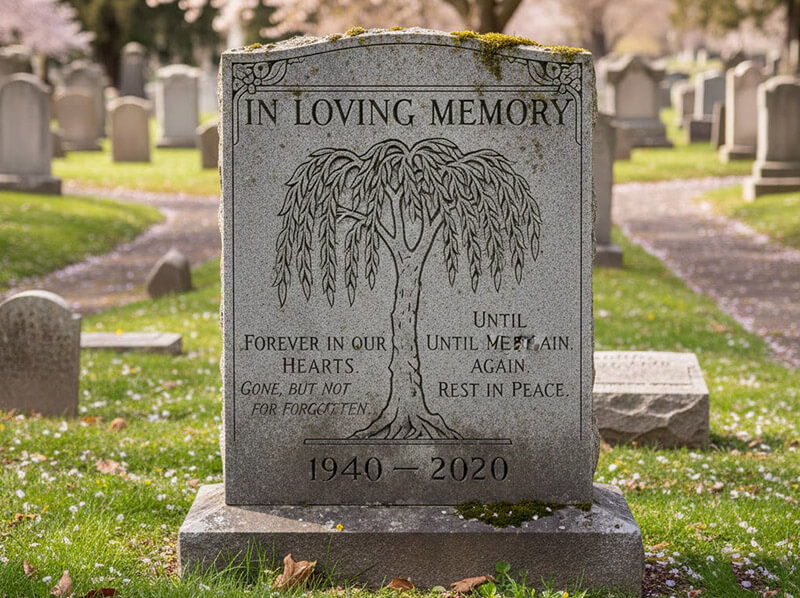 What are some meaningful short tombstone quotes