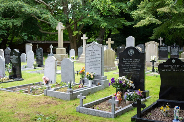 What is the process for installing a headstone at a UK cemetery3