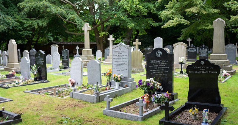 What is the process for installing a headstone at a UK cemetery3