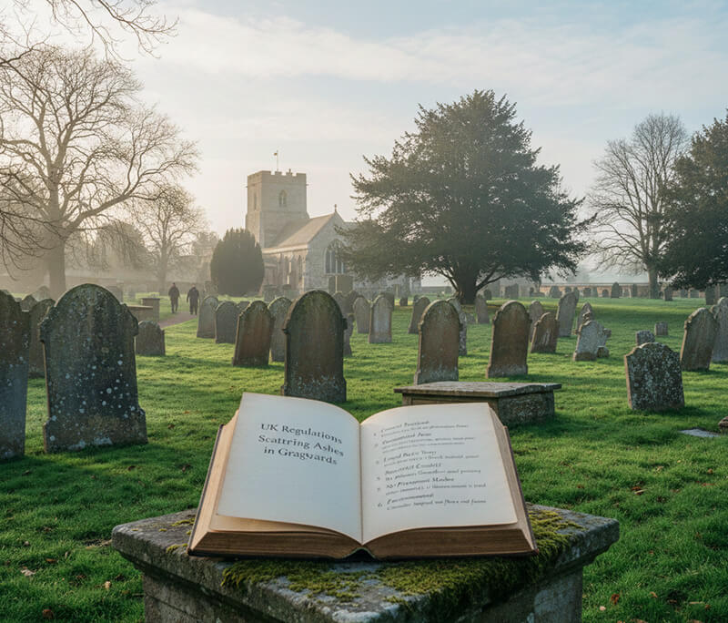 Can you scatter ashes in a graveyard in the UK4