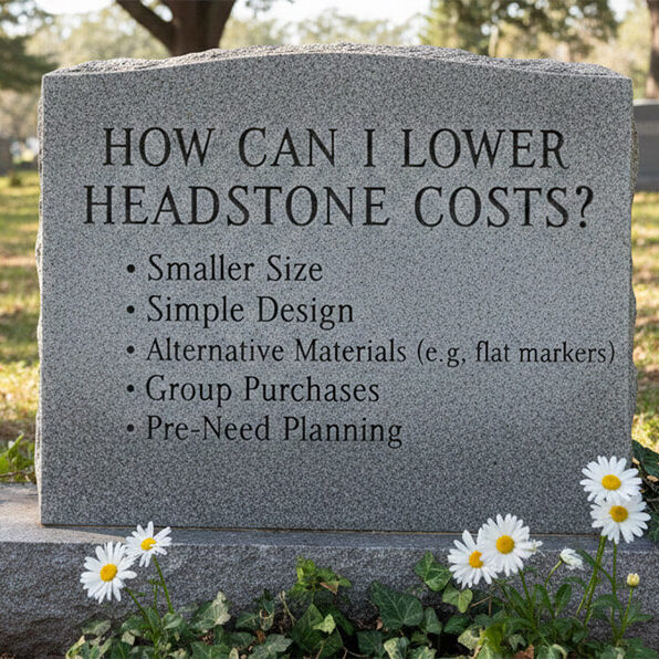 How can I lower headstone costs
