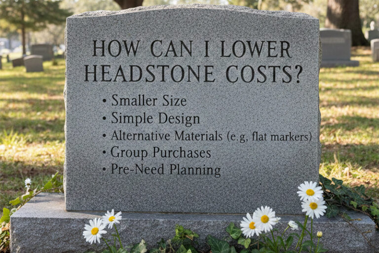 How can I lower headstone costs