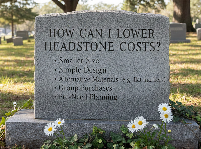 How can I lower headstone costs