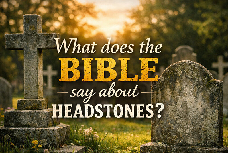 What does the Bible say about headstones