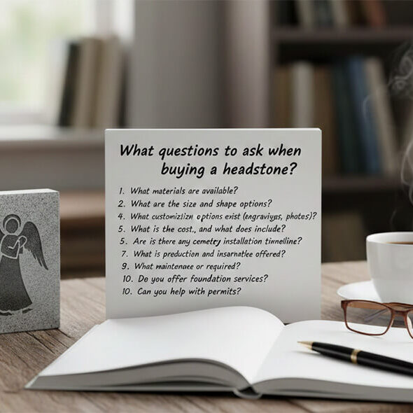 What questions to ask when buying a headstone